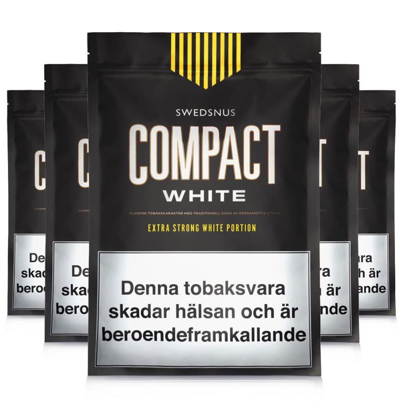 5-Pack White Extra Strong Compact 400 White Portion