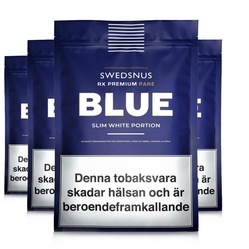 4-Pack Paré Blue RX Slim 400 White Portion