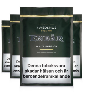 4-Pack Enbär Premium 300 White Portion
