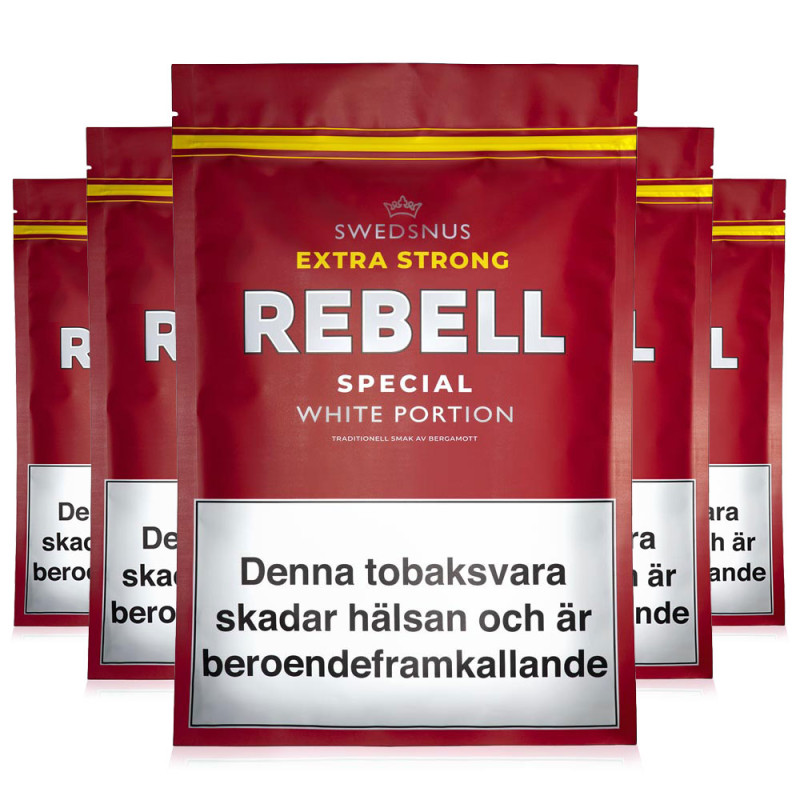 5-Pack Rebell Extra Strong Special 400 White Portion