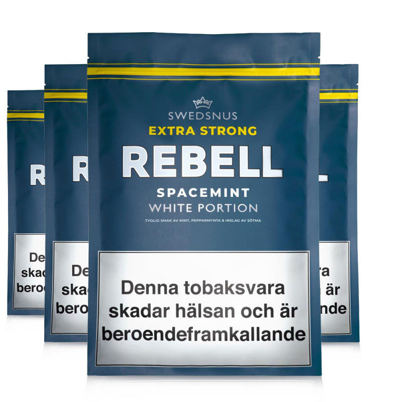 4-Pack Spacemint Extra Strong Rebell 400 White Portion